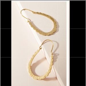 Anthropologie Delaney hoop earring